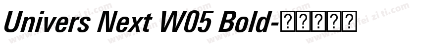 Univers Next W05 Bold字体转换